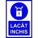 Placuta pentru lacat inchis